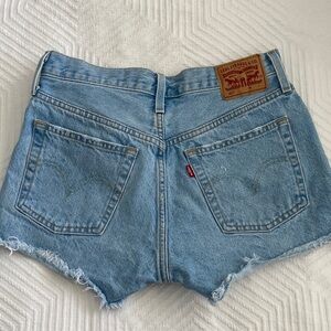 Levi's Light Blue Jean Shorts